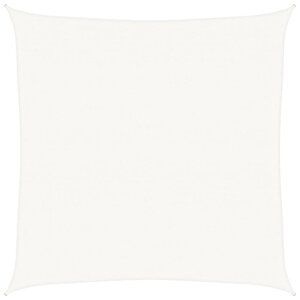 vidaXL Voile d'ombrage 160 g/m² Blanc 4x4 m PEHD