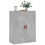 vidaXL Armoire murale gris béton 69 5x34x90 cm