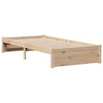 vidaXL Lit bibliothèque sans matelas 90x200 cm bois de pin massif