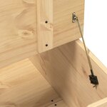 vidaXL Boîte de rangement Corona 78x78x45 cm bois de pin massif