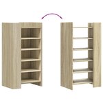vidaXL Armoire à chaussures chêne sonoma 52x37 5x100 cm