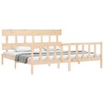 vidaXL Cadre de lit sans matelas 200x200 cm bois massif de pin