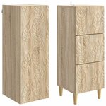 vidaXL Ensemble de Meubles 2 Pièces Chêne Sonoma 33 x 34 5 x 90 cm