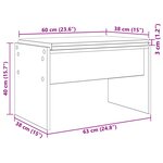 vidaXL Banc d'entrée avec coussin Bois ancien 63 x 38 x 40 cm