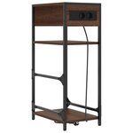 vidaXL Cabinet de chevet Chêne brun 40 x 27 x 76 cm Bois d'ingénierie