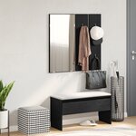 Ensemble de meubles pour couloir vidaXL en bois d'ingénierie chêne noir