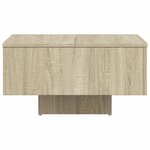 vidaXL Table basse chêne sonoma 60x60x31 5 cm bois d'ingénierie