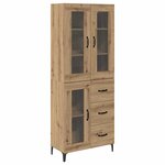 vidaXL Haut Armoire Montage mural Chêne artisanal 69 5 x 34 x 180 cm