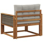 vidaXL Sofa de milieu extérieur Naturel