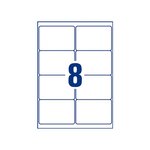 Bte 320 etiquettes d'expédition laser opaque 99,1 x 67,7 mm blanc avery zweckform