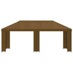 vidaXL Abri de jardin 6 x 3 m Taupe Polyester et Acier 190