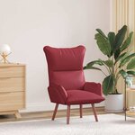 Chaise Relaxante vidaXL Rouge Vin Similicuir
