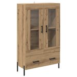 vidaXL Haut Armoire Corona Chêne artisanal 69 5 x 31 x 115 cm