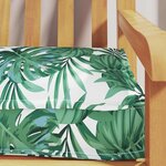 vidaXL Coussin de palette Floral Motif de feuille 180 x 40 x 8 cm