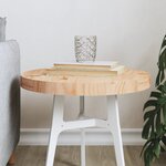 vidaXL Dessus de table rond Ø40x3 cm bois de pin massif