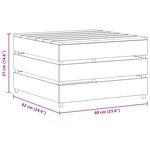 vidaXL Tables palette de jardin 2 Pièces Bois de pin imprégné