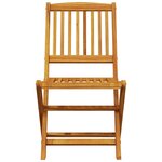 vidaXL Ensemble à manger de jardin pliable 5 Pièces bois massif d’acacia
