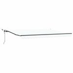 vidaXL Auvent Rétractable with Blanc 450 × 300 cm tissu