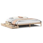 vidaXL Cadre de lit sans matelas 180x200 cm bois massif de pin