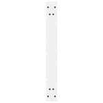 vidaXL Pieds de table à manger 2 pièces Blanc 70 x (72-73 3) cm Acier