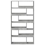 vidaXL Cloison de séparation gris béton bois d'ingénierie