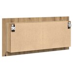 vidaXL Cabinet Miroir LED avec porte chêne artisanal 100 x 12 x 45 cm
