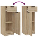 vidaXL Armoire de salle de bain Chêne sonoma 32x33 5x90 cm