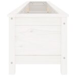 vidaXL Lit surélevé de jardin blanc 199 5x40x39 cm bois de pin massif