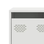 vidaXL Meuble TV blanc 135x39x43 5 cm acier laminé à froid