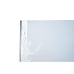 Sachet de 10 pochettes perforées PP haute qualité - 24x32cm vertical - Cristal x 10 EXACOMPTA