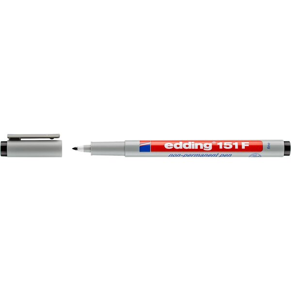 Feutre Non Permanent 151F Noir Pointe Fine 0 6 mm EDDING