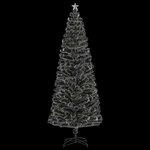 vidaXL Arbre de Noël pré-éclairé avec support 240 cm fibre optique
