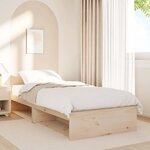 vidaXL Lit de jour sans matelas 90x190 cm bois de pin massif