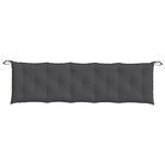vidaXL Coussins de banc de jardin lot de 2 anthracite mélangé tissu
