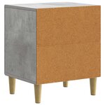 vidaXL Cabinet de chevet 2 pc Gris béton 43 x 34 5 x 50 cm