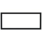 vidaXL Supports d'étagères pour lavabo 2 Pièces noir rectangulaire acier