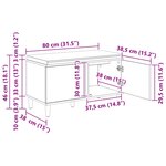 vidaXL Banc d'entrée avec coussin avec stockage Blanc 80 x 38 x 46 cm