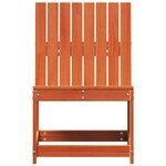 vidaXL Chaise de jardin cire marron 50 5x55x77 cm bois de pin massif