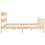 vidaXL Cadre de lit sans matelas bois massif de pin
