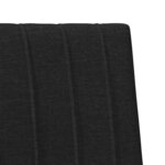 vidaXL Tête de lit capitonnée Noir 100 cm Pin massif