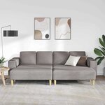 vidaXL Ensemble de Canapés Taupe tissu
