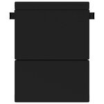 vidaXL Canapé-lit pliable Noir 152 x 86 5 x 60 cm Tissu