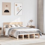 vidaXL Cadre de lit sans matelas 140x190 cm bois de pin massif