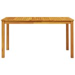 vidaXL Ensemble de repas de jardin 5 pièces en bois d'acacia massif