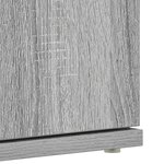 vidaXL Meuble à Chaussures Gris Sonoma 80x39x180 cm Bois d'ingénierie