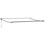 vidaXL Auvent rétractable anthracite et blanc 4x3 m tissu et aluminium