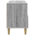 vidaXL Meuble TV 102 x 34 5 x 50 cm Sonoma gris Bois d'ingénierie
