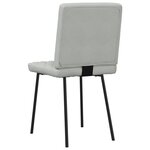 vidaXL Chaises à manger lot de 6 gris clair velours
