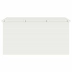 vidaXL Boîte de Rangement Extérieure Blanc 100 x 50.5 x 50 cm