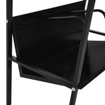 vidaXL Bibliothèque 2 niveaux Noir 52x28x59 cm bois d'ingénierie